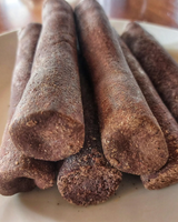 Close-up of Mylasmoss raw cocoa sticks